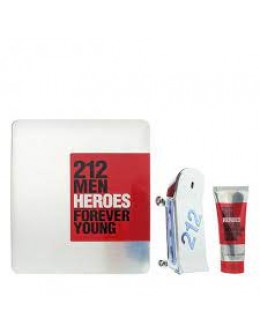 Carolina Herrera 212 Men Heroes Forever Young EDT 90 ml  + 100ml Душгел /2021/ за мъже