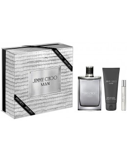 Jimmy Choo Men EDT 100 ml + EDT 7,5 ml + 100 ml SG за мъже 