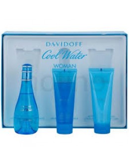 Davidoff Cool Water EDT 100 ml + 75 ml BL + 75 ml SG за жени Davidoff Cool Water EDT 100 ml + 75 ml BL + 75 ml SG за жени