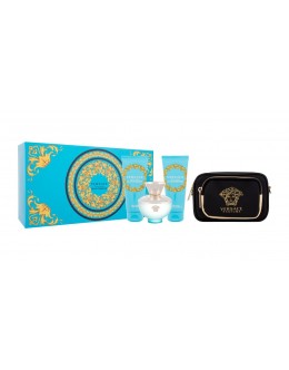 Versace Pour Femme Dylan Turquoise  EDT 100 ml  + BL 100 ml + SG 100 ml + несесер за жени