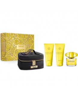 Versace Yellow Diamond EDT 90 ml + BL 100 ml + SG 100 ml + несесер за жени 
